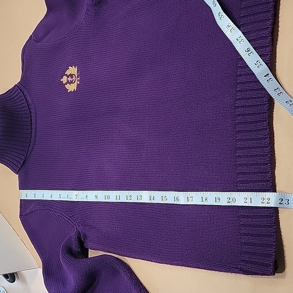 Lauren Ralph Lauren Purple Turtleneck Sweater, Size Unmarked - Picture 8 of 9